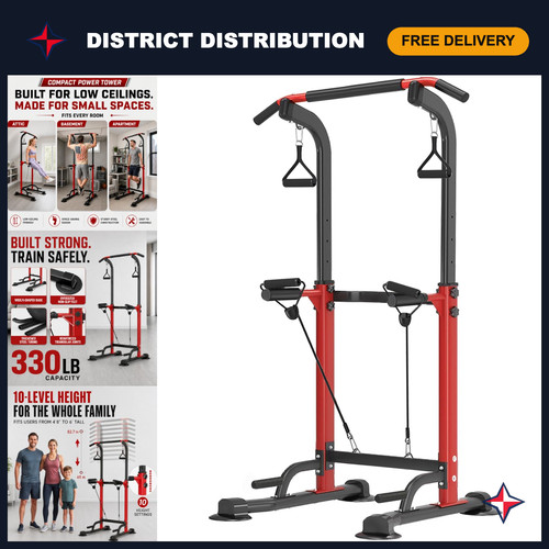 Adjustable power tower - tower, pull